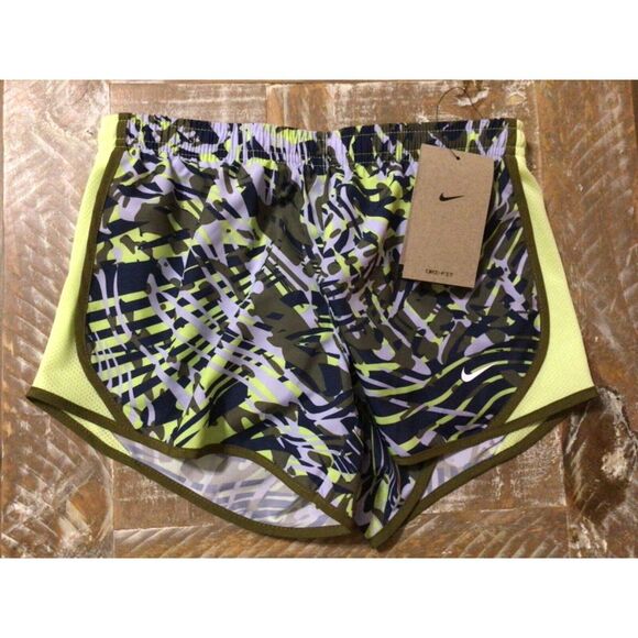 New Nike Dri-FIT Tempo Big Kids' (Girls')‎ Running Shorts XL Green DX4983 - Picture 1 of 2